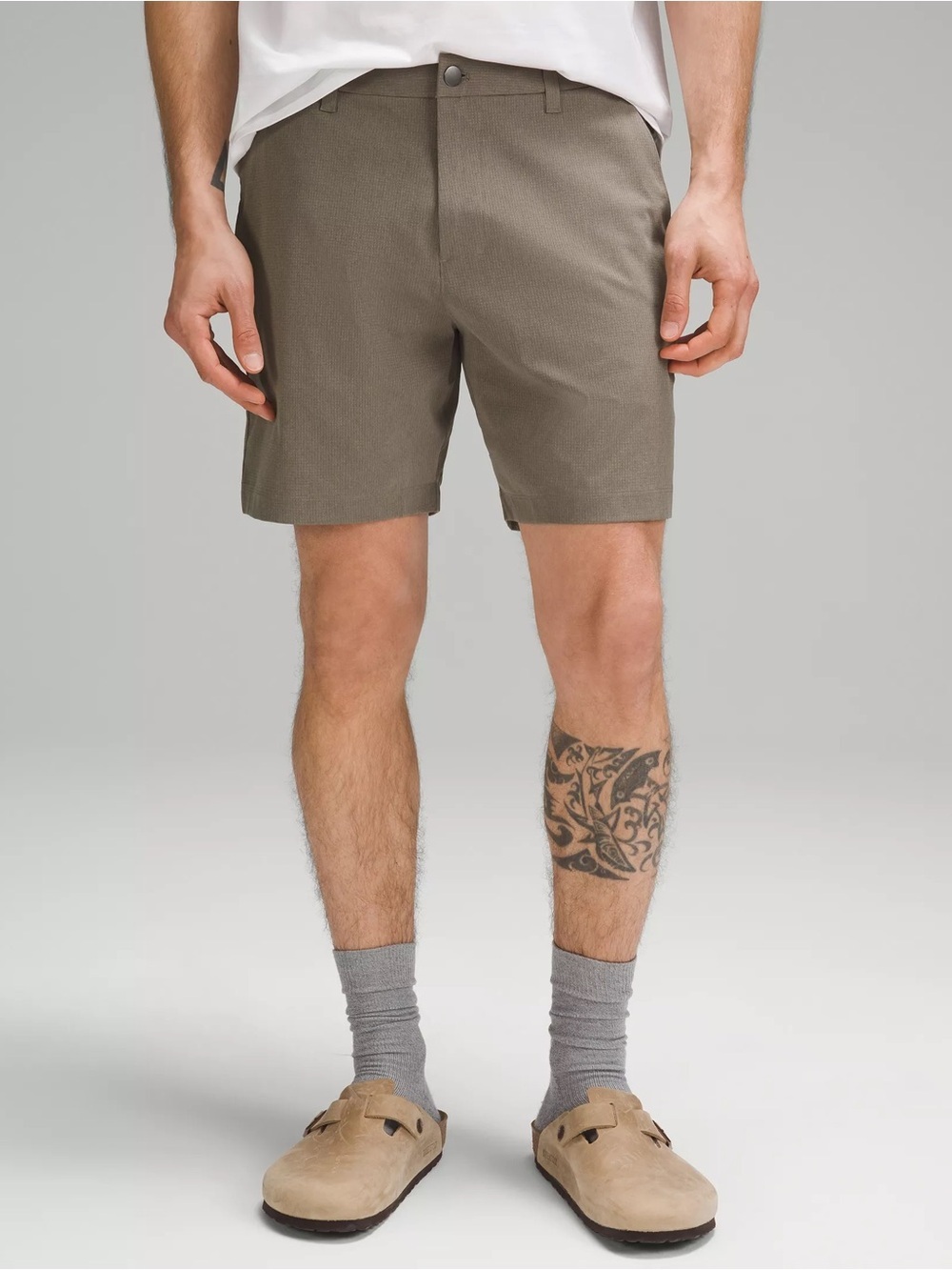 Lululemon ABC Classic Fit Shorts Mens 34 Gray Warpstreme Stretch Casual Golf